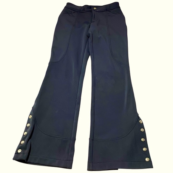 Athleta Black Snow Cruiser Flare Pants Size 2 Soft Shell Fleece Lined Snowboard - Picture 6 of 15